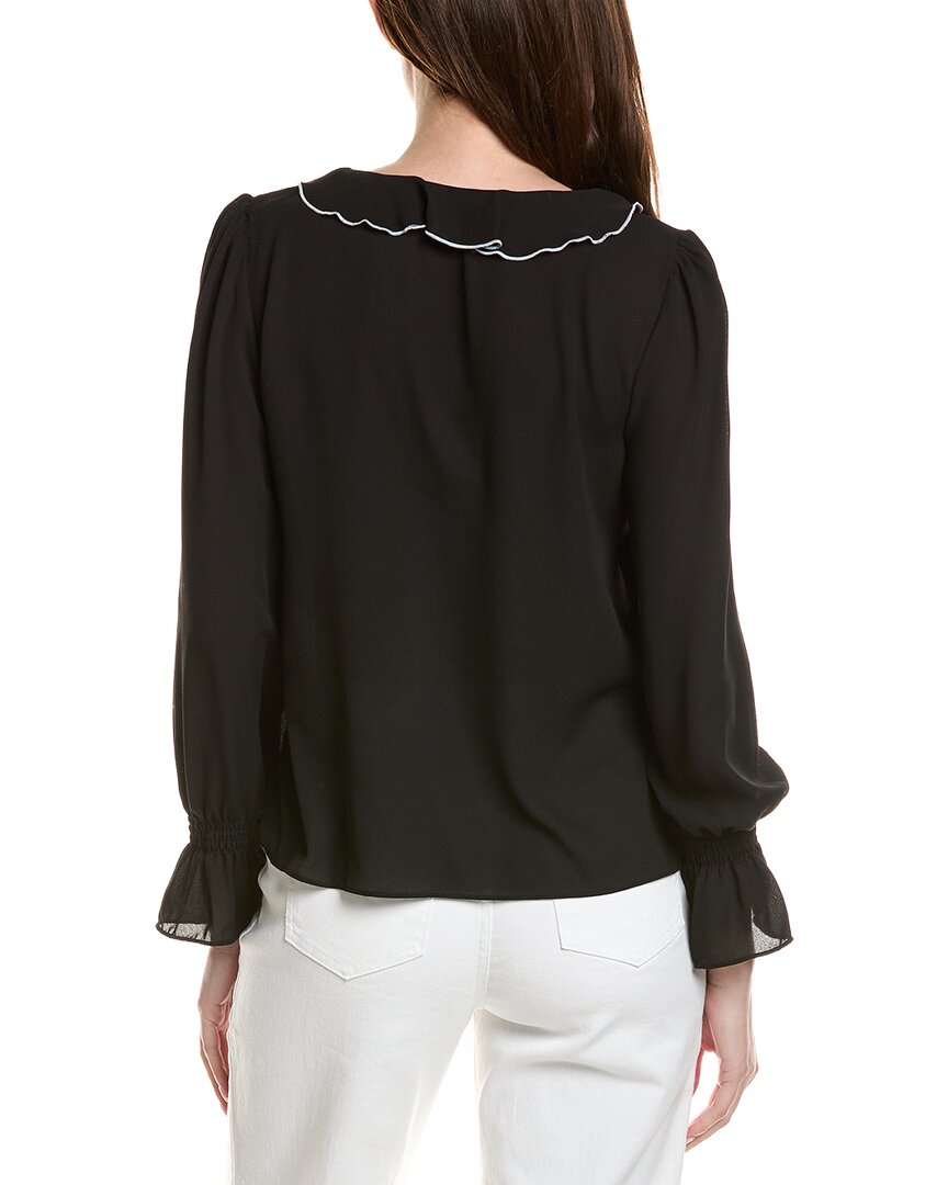 Cece Ruffle V-Neck Top