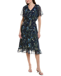 Cece Smock Tiered Midi Dress