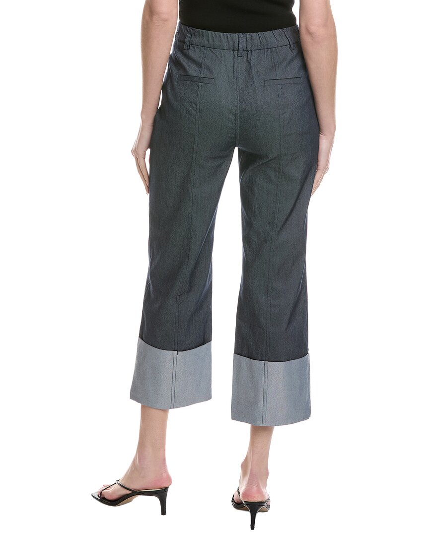 Cece Wide Cuff Straight Leg Denim Pant