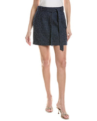 Cece Stitched Down Pleated Mini Skirt