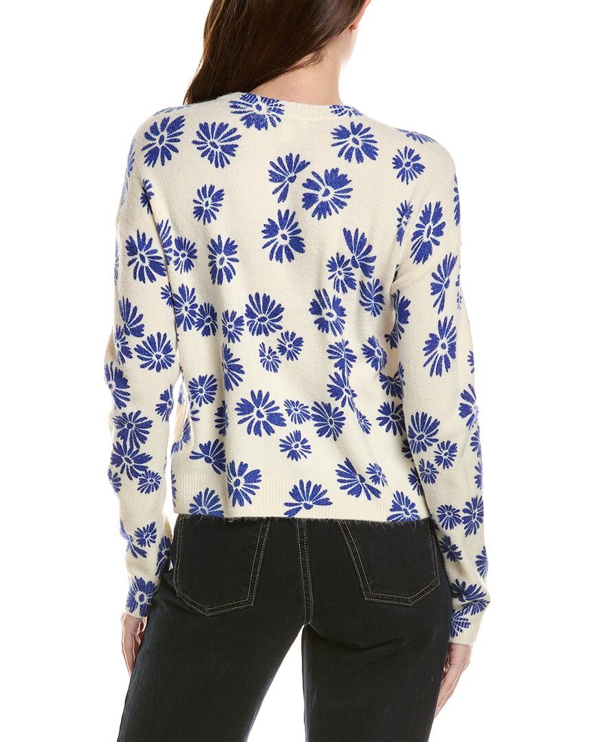 Cece Flower Print Sweater