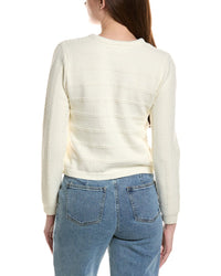 Cece Woven Tie Scarf Cardigan