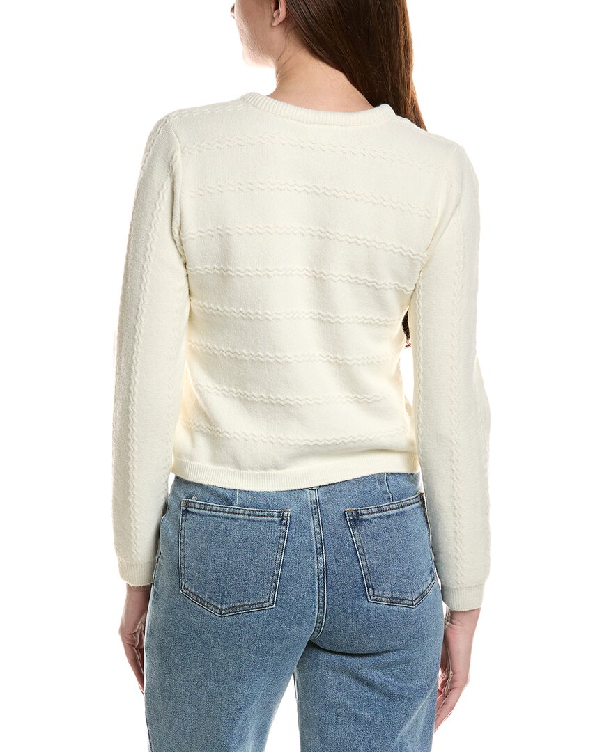 Cece Woven Tie Scarf Cardigan