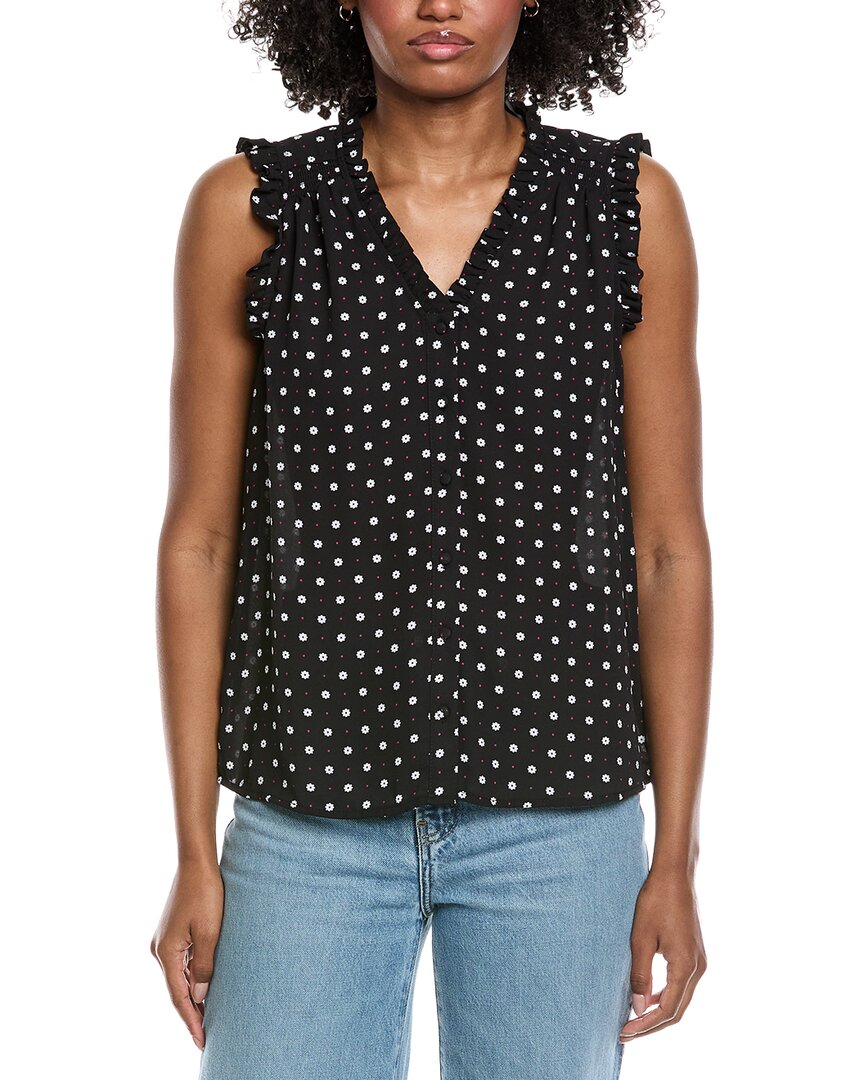 Cece V-Neck Button Down Blouse