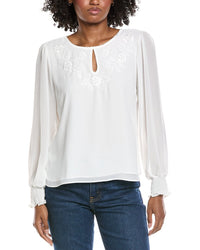 Cece Embroidered Top