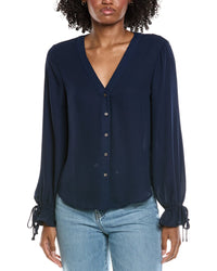 Cece V-Neck Flounce Blouse