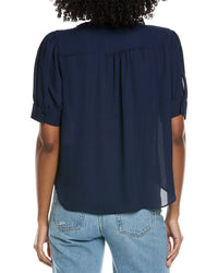 Cece Puff Sleeve Ruffle Top