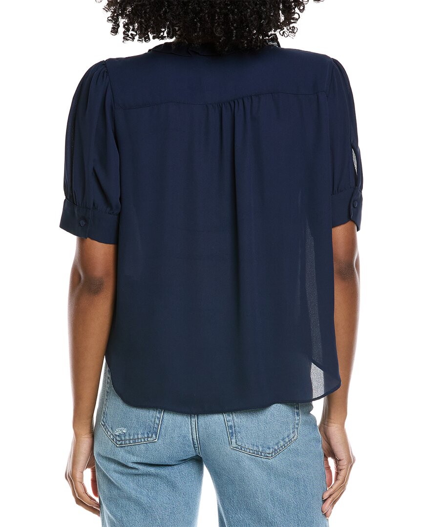 Cece Puff Sleeve Ruffle Top