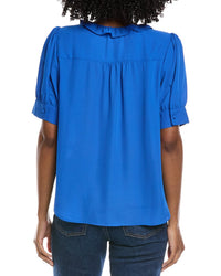 Cece Puff Sleeve Ruffle Top