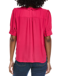 Cece Puff Sleeve Ruffle Top