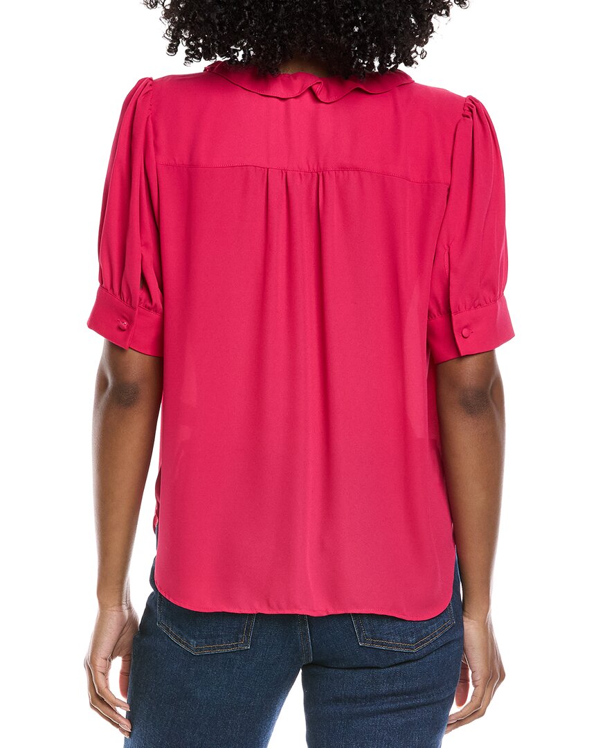Cece Puff Sleeve Ruffle Top