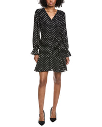 Cece V-Neck Tie Waist Dress