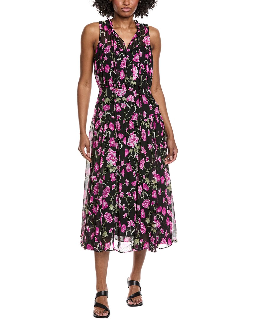 Cece Shirred Midi Dress
