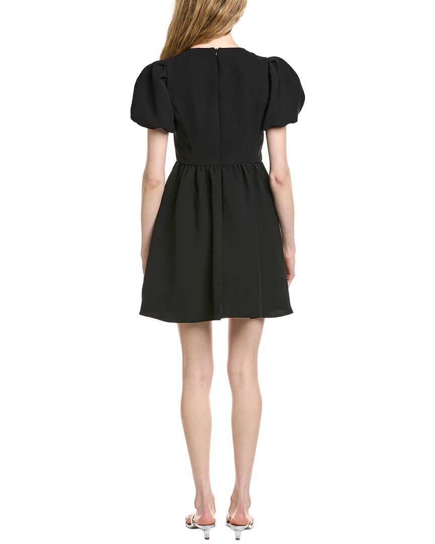 Cece Puff Sleeve Bow A-Line Dress