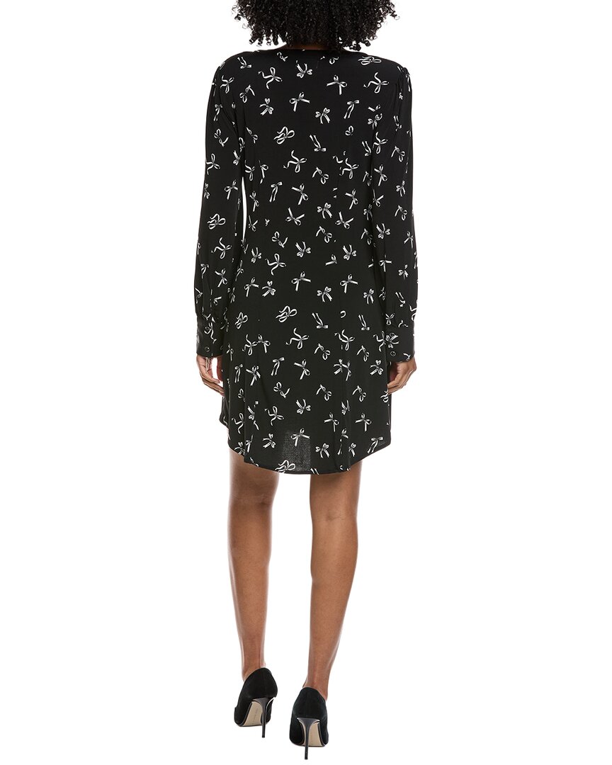 Cece V-Neck Button Front Shirred Shirtdress