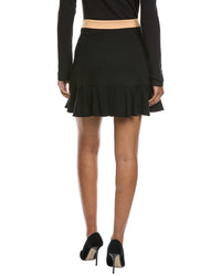 Cece Button Down Flounce Mini Skirt