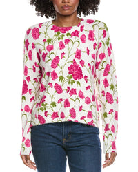 Cece Flower Printed Pullover
