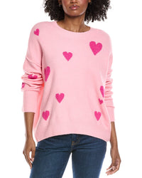 Cece Heart Pattern Sweater