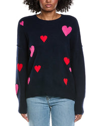 Cece Heart Pattern Sweater