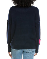 Cece Heart Pattern Sweater