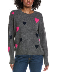 Cece Heart Pattern Sweater