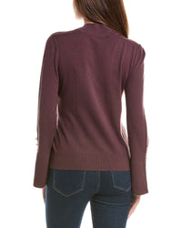 Cece Pearl Split Cuff Sweater