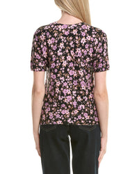 Cece Floral Print Sweater