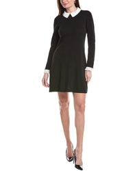 Cece Pearl Collar Sweaterdress