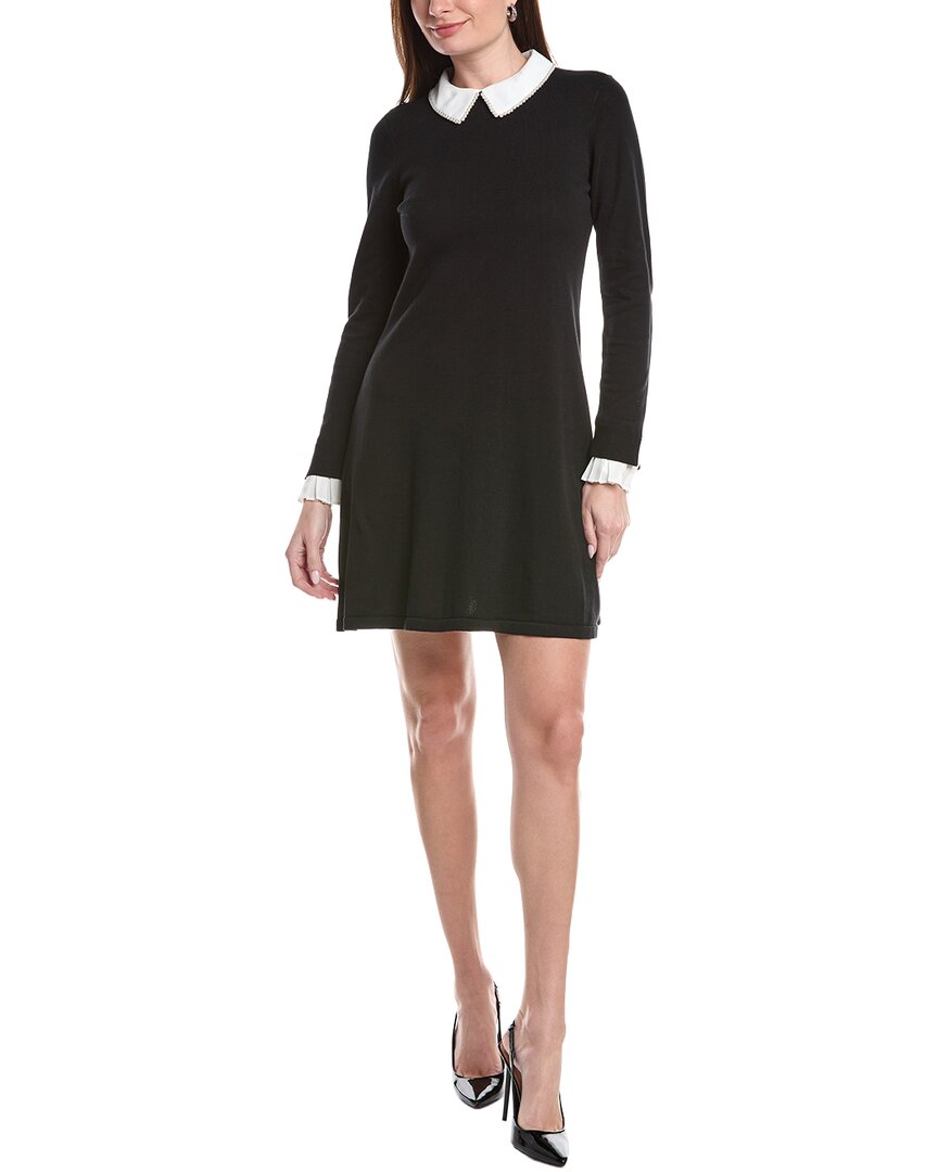 Cece Pearl Collar Sweaterdress