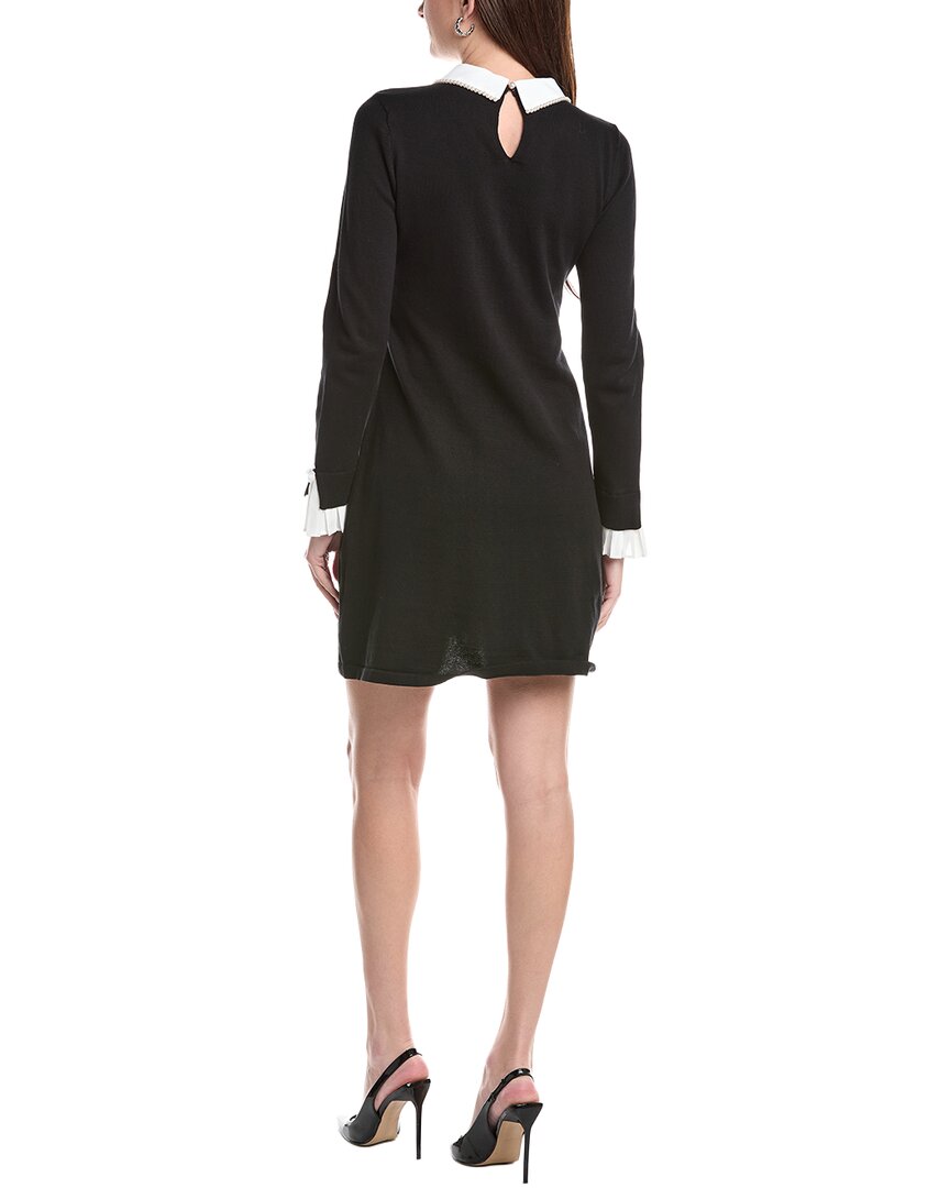 Cece Pearl Collar Sweaterdress