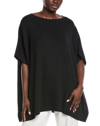Eileen Fisher Bateau Neck Poncho