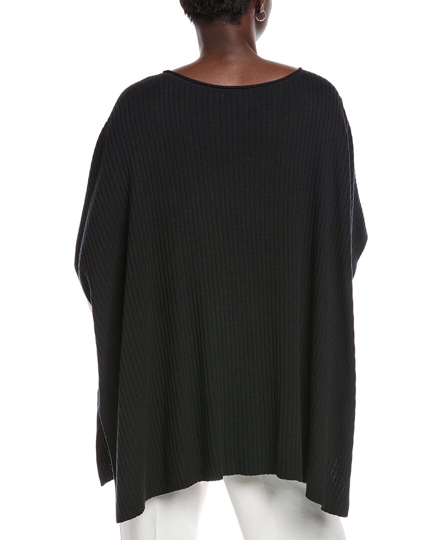 Eileen Fisher Bateau Neck Poncho