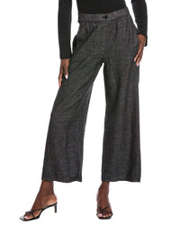 Eileen Fisher Petite Wide Ankle Pant Black