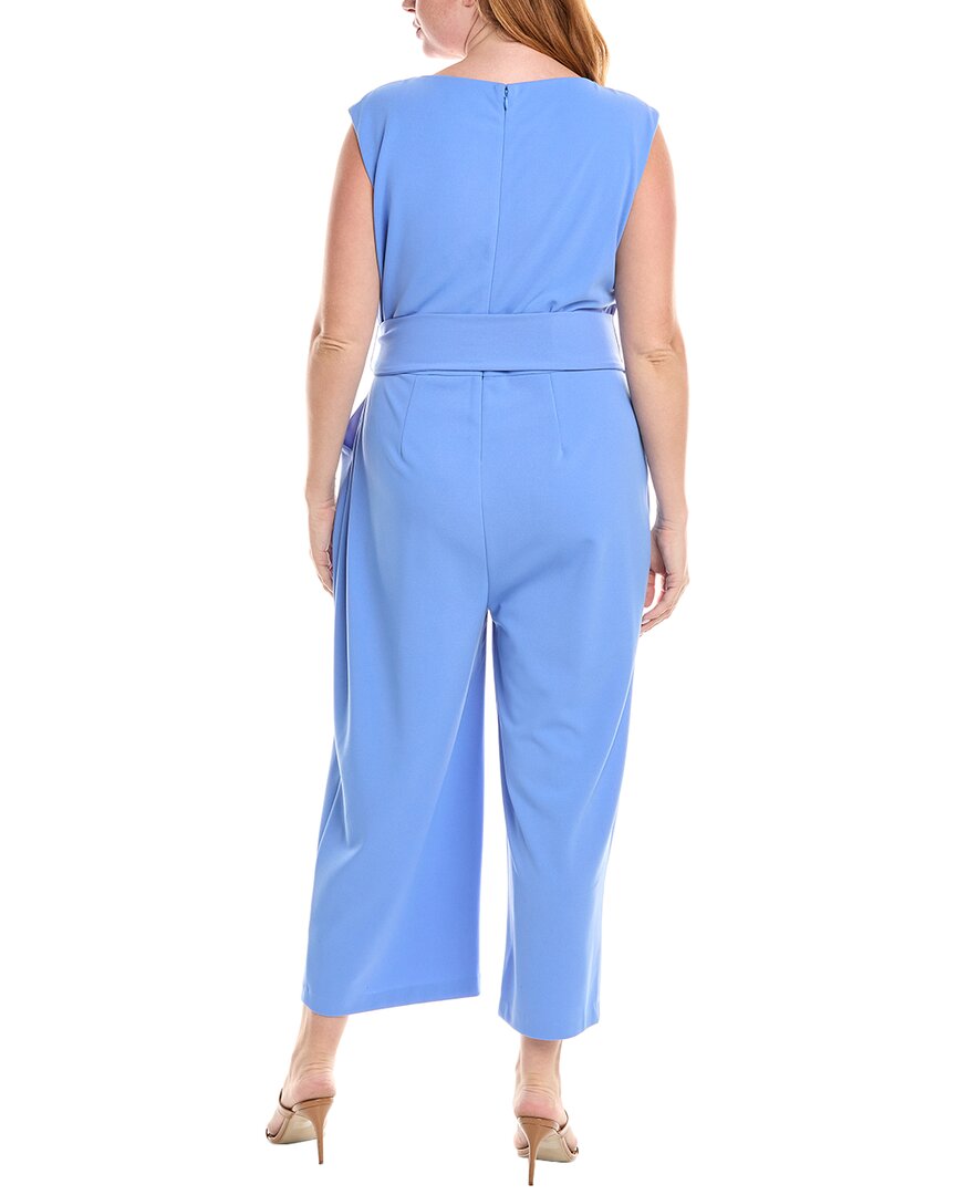 Tahari Asl Plus Side Tie Jumpsuit