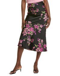 Gracia Satin Fishtail Midi Skirt