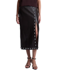 A.L.C. Naomi Leather Skirt