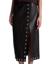 A.L.C. Naomi Leather Skirt