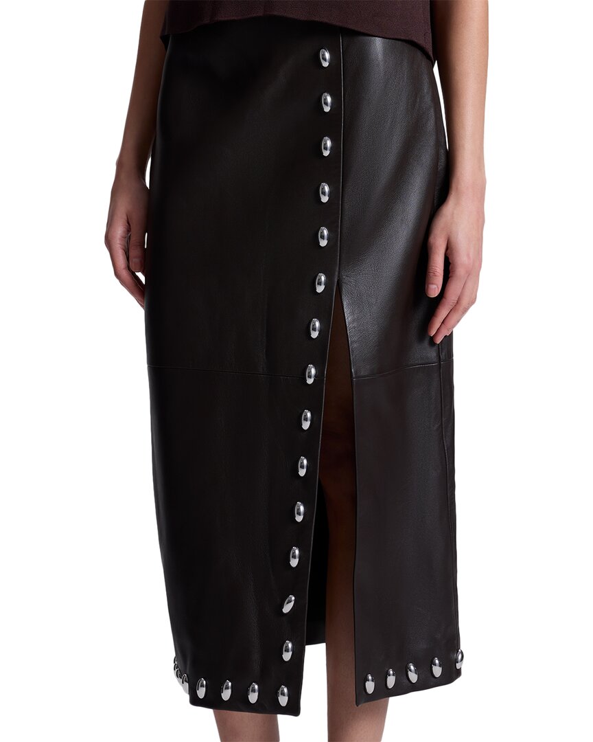 A.L.C. Naomi Leather Skirt