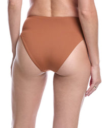 Weworewhat Belted Twist High-Rise Bikini Bottom