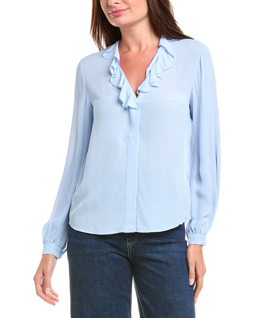 Brooks Brothers Ruffle Blouse