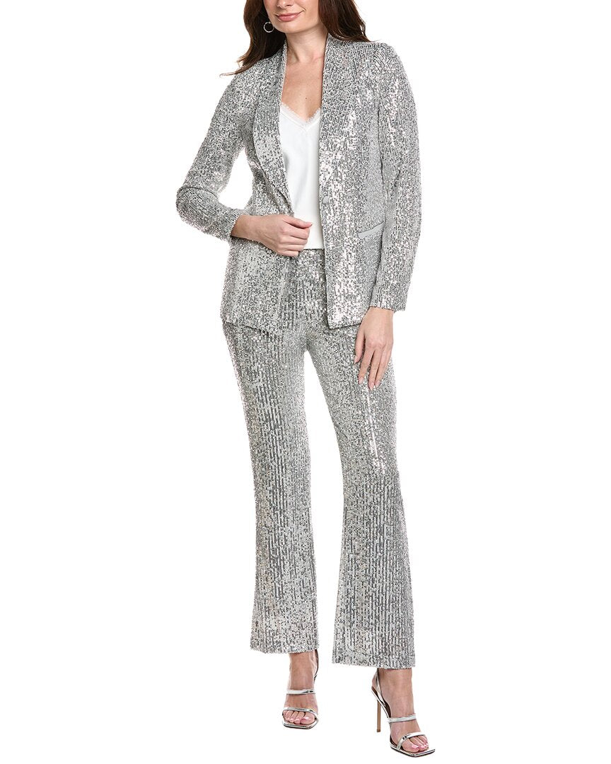 Nanette Nanette Lepore 2Pc Sequin Suit Jacket & Pant Set