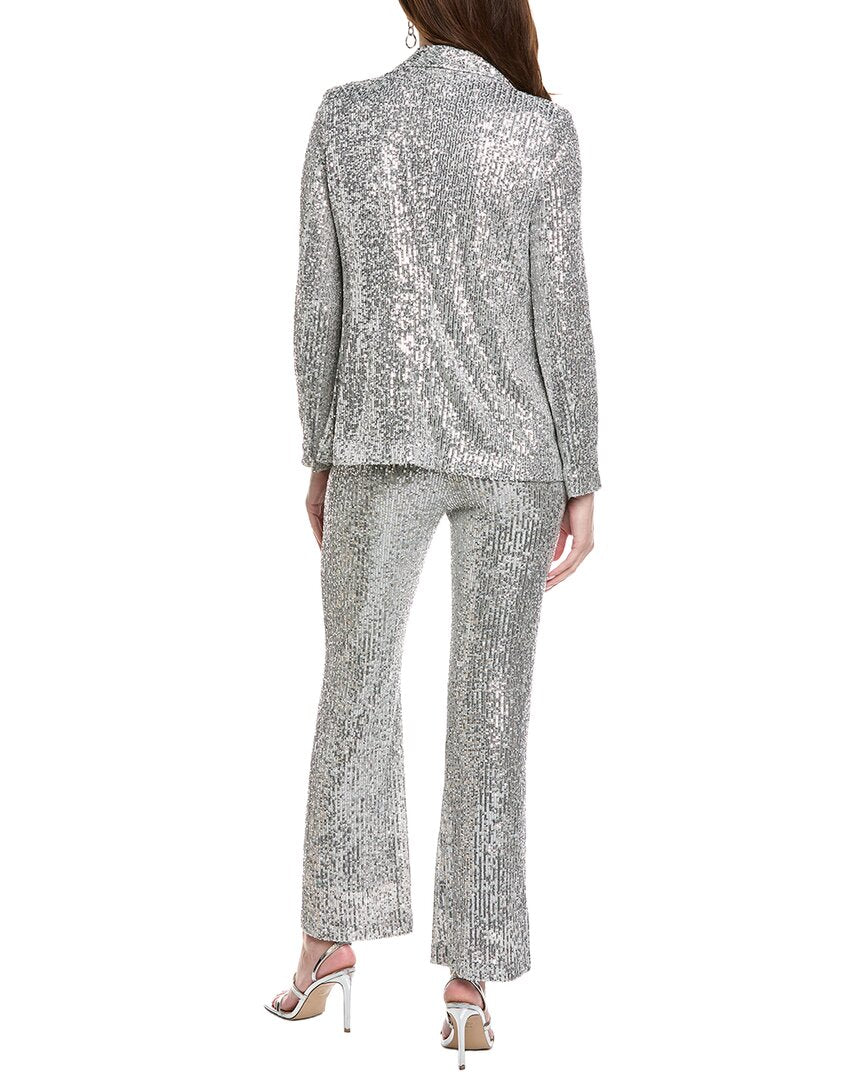 Nanette Nanette Lepore 2Pc Sequin Suit Jacket & Pant Set