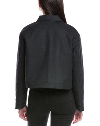 Theory Crop Wool-Blend Jacket