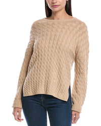 Theory Karina Cable Wool & Cashmere-Blend Sweater