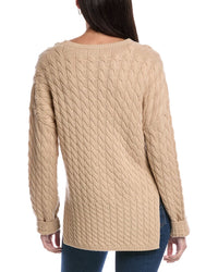 Theory Karina Cable Wool & Cashmere-Blend Sweater