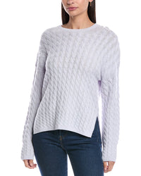 Theory Karina Cable Wool & Cashmere-Blend Sweater