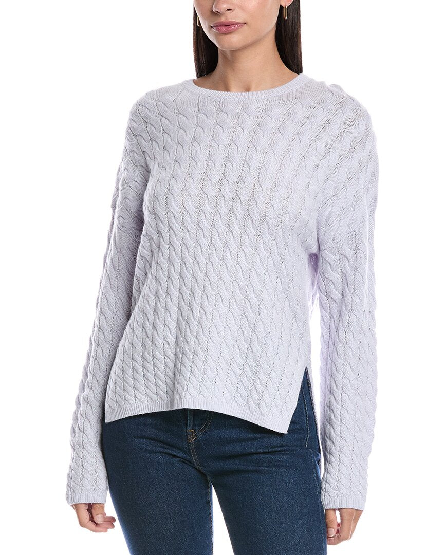 Theory Karina Cable Wool & Cashmere-Blend Sweater