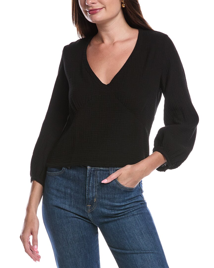 Nation LTD Nation Ltd Maribeth Balloon Sleeve V-Neck Top