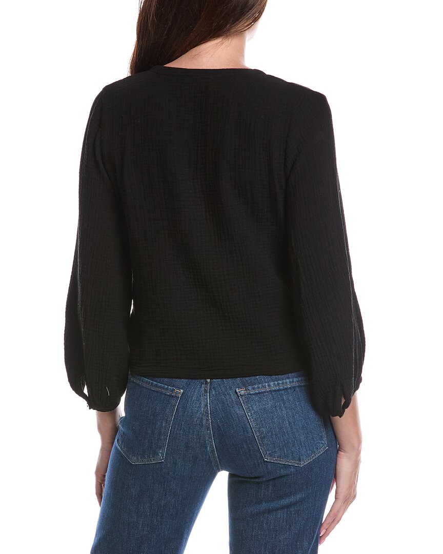 Nation LTD Nation Ltd Maribeth Balloon Sleeve V-Neck Top