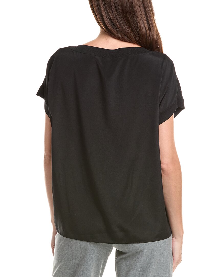 Lafayette 148 New York Knit Silk-Blend Blouse